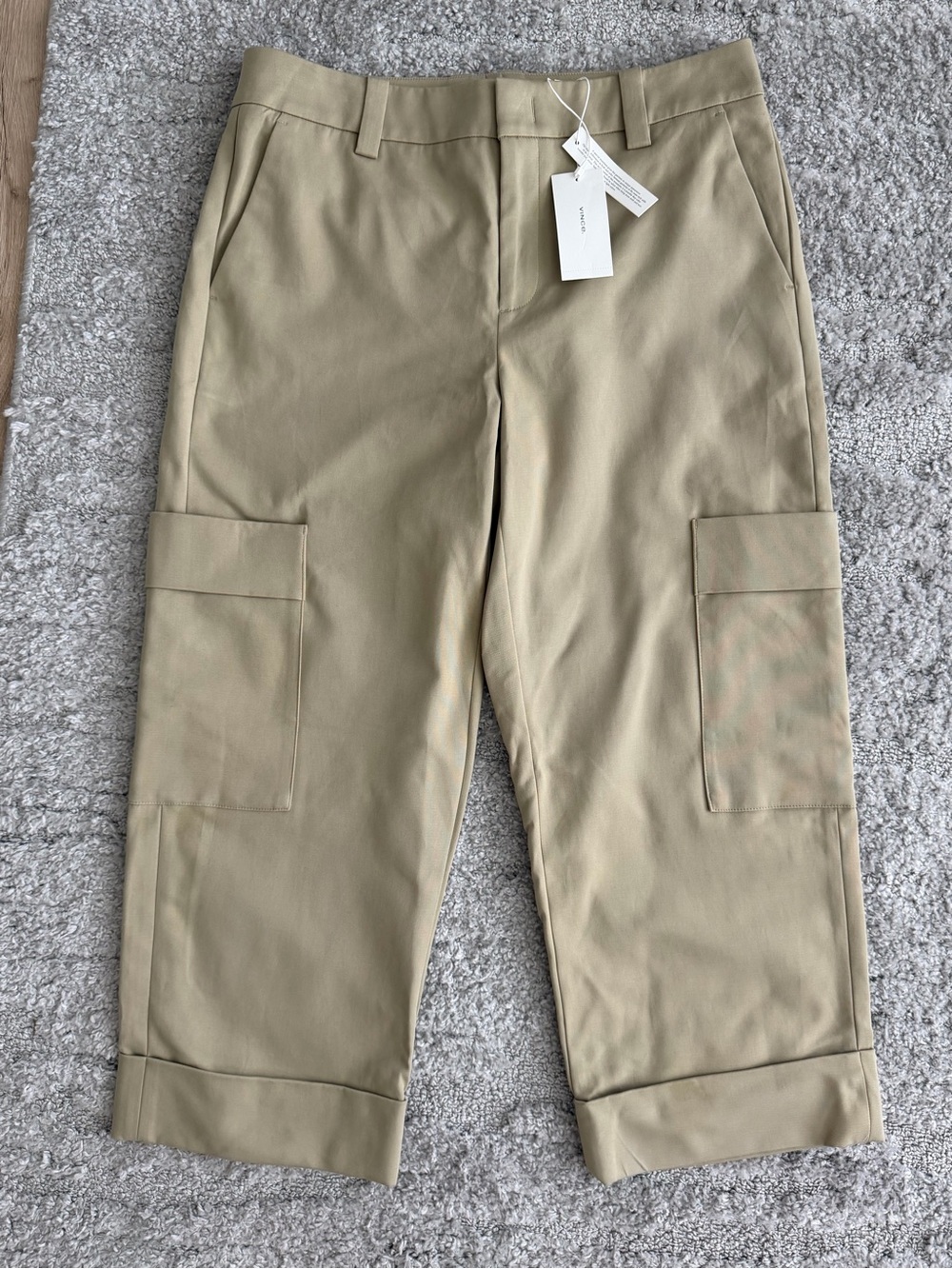 NWT Vince Size 10 Cropped Cargo Pants - Picture 3 of 8